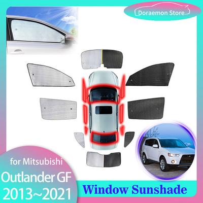 Полные солнцезащитные шторки для Mitsubishi Outlander GF GG ZJ ZK ZL 2013~ Занавеска-визор на лобовое стекло Автомобильные аксессуары