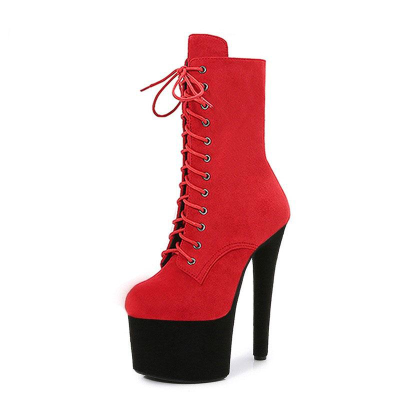 Сексуальные супервысокие сапоги 17 см с открытым носком, для танцев на пилоне, на высоком каблуке, для ночного клуба, модель подиумной обуви на платформе