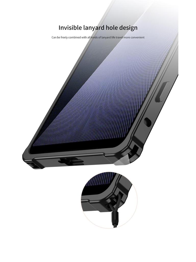 Heat-Dispersing Metal Case with Clasp for Sony Xperia 1VII/1VI - Drop-Proof Supercar Design