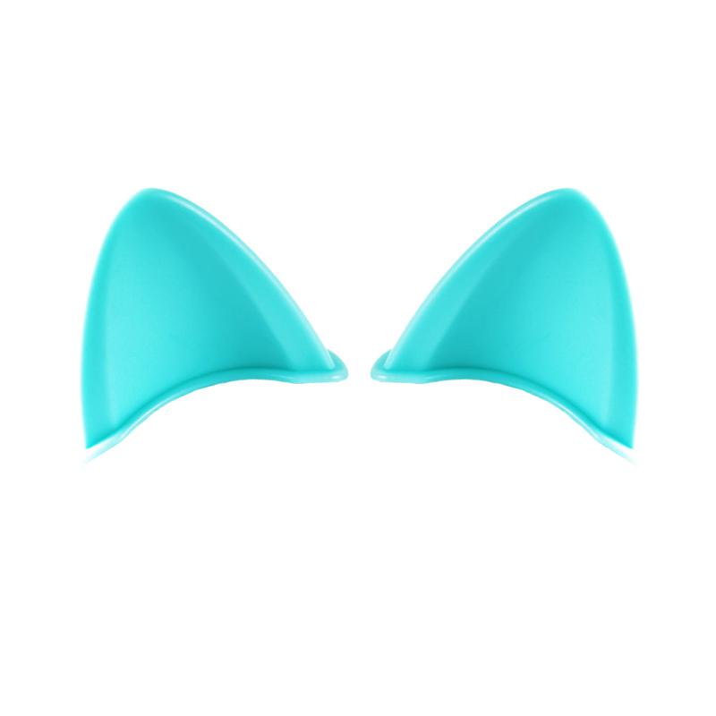 Colorful Motorcycle Helmet Cat Ears Decoration Moto Electric Car Driving Styling Cute Cat Ears Stickers Decor Helmet Accessories