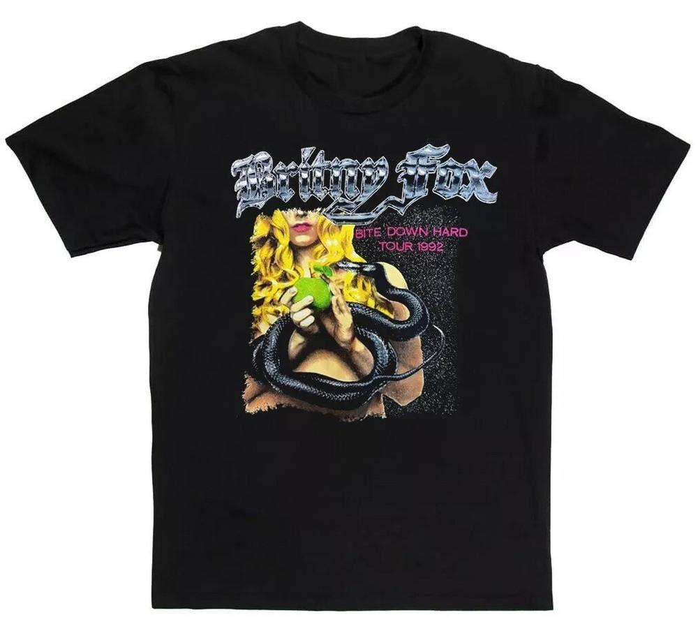 Новая Britny Fox 1989 Подарок для фанатов Унисекс S-5XL Футболка Черный цвет SU732 Унисекс Футболка