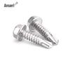 410 Stainless Steel Hex Flange Head Self-Drilling Screws