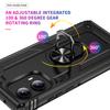 For Motorola Edge (2024) 5G Case PC+TPU Phone Cover with Rotary Ring Kickstand