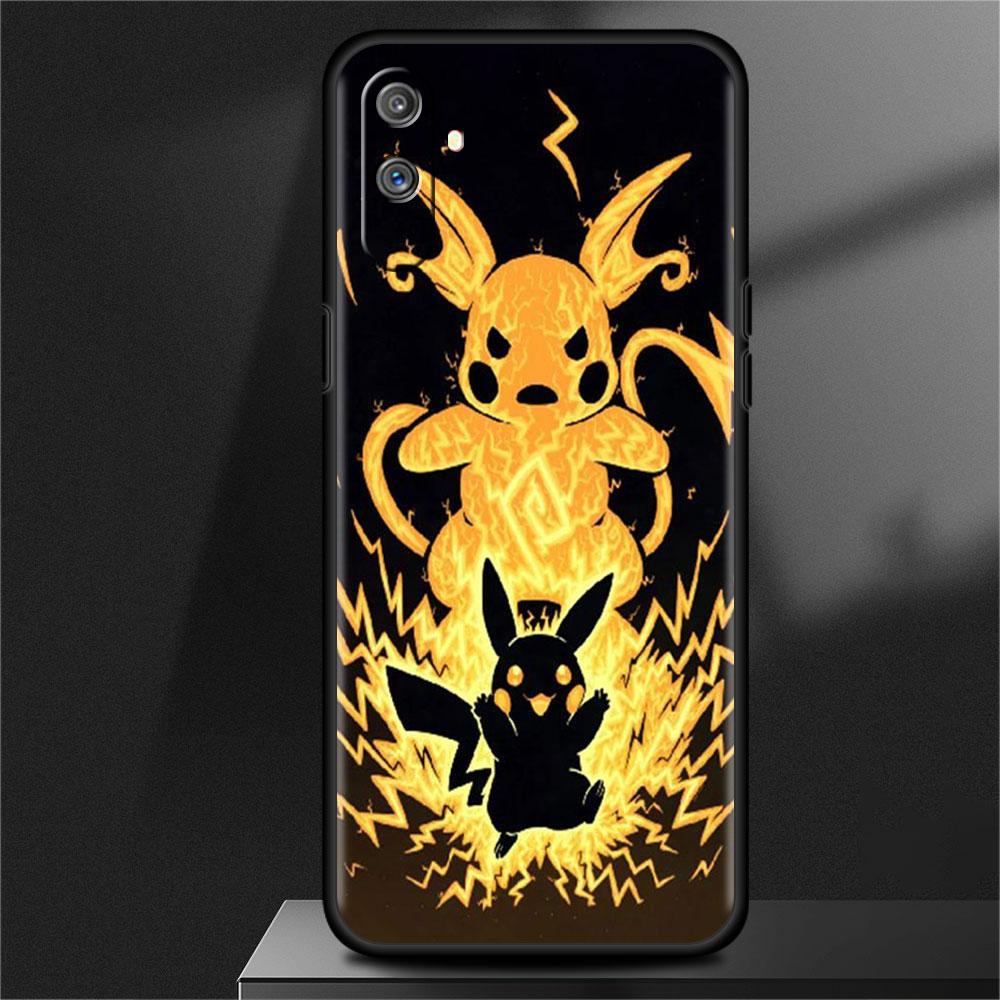 Чехол для Realme 8 C21y GT Neo 2 3 8i C21 7 C11 6 C12 C35 C3 GT 9 Pro C12 Master Funda, чехол для телефона Pokemon Pikachu Cool