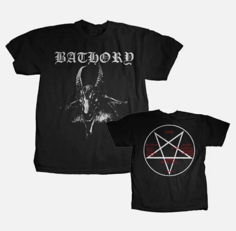 Футболка с логотипом козла Bathory (двусторонний)