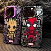 Чехол для телефона Marvel Groot Deadpool для Apple iPhone 15 Pro Max 16 Pro 14 Pro 13 12 11 Pro Max 14 Plus Защитный Мягкий Чехол