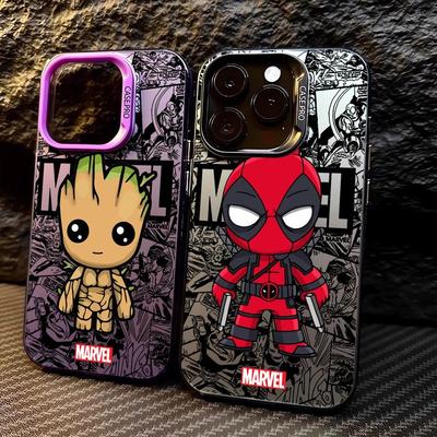 Чехол для телефона Marvel Groot Deadpool для Apple iPhone 15 Pro Max 16 Pro 14 Pro 13 12 11 Pro Max 14 Plus Защитный Мягкий Чехол