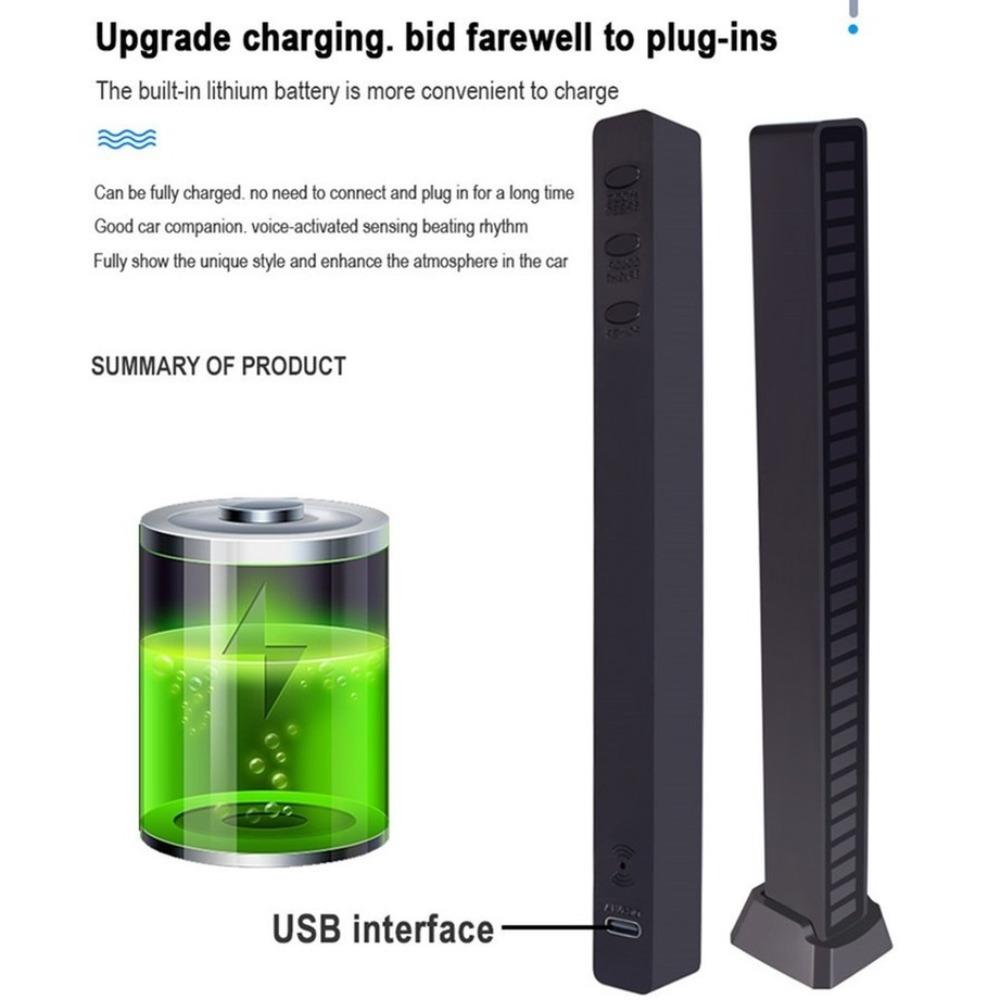 RGB музыкальное управление звуком, светодиодная подсветка, управление приложением, звукосниматель, голосовая активация, ритм-подсветка, цветная окружающая светодиодная подсветка, окружающая подсветка, НОВИНКА