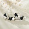 Zinc Zinc Alloy Ponytail Holder Flower Pearl Girl Spring Clip Korean Style Hairpin Women Hair Clip Headdress