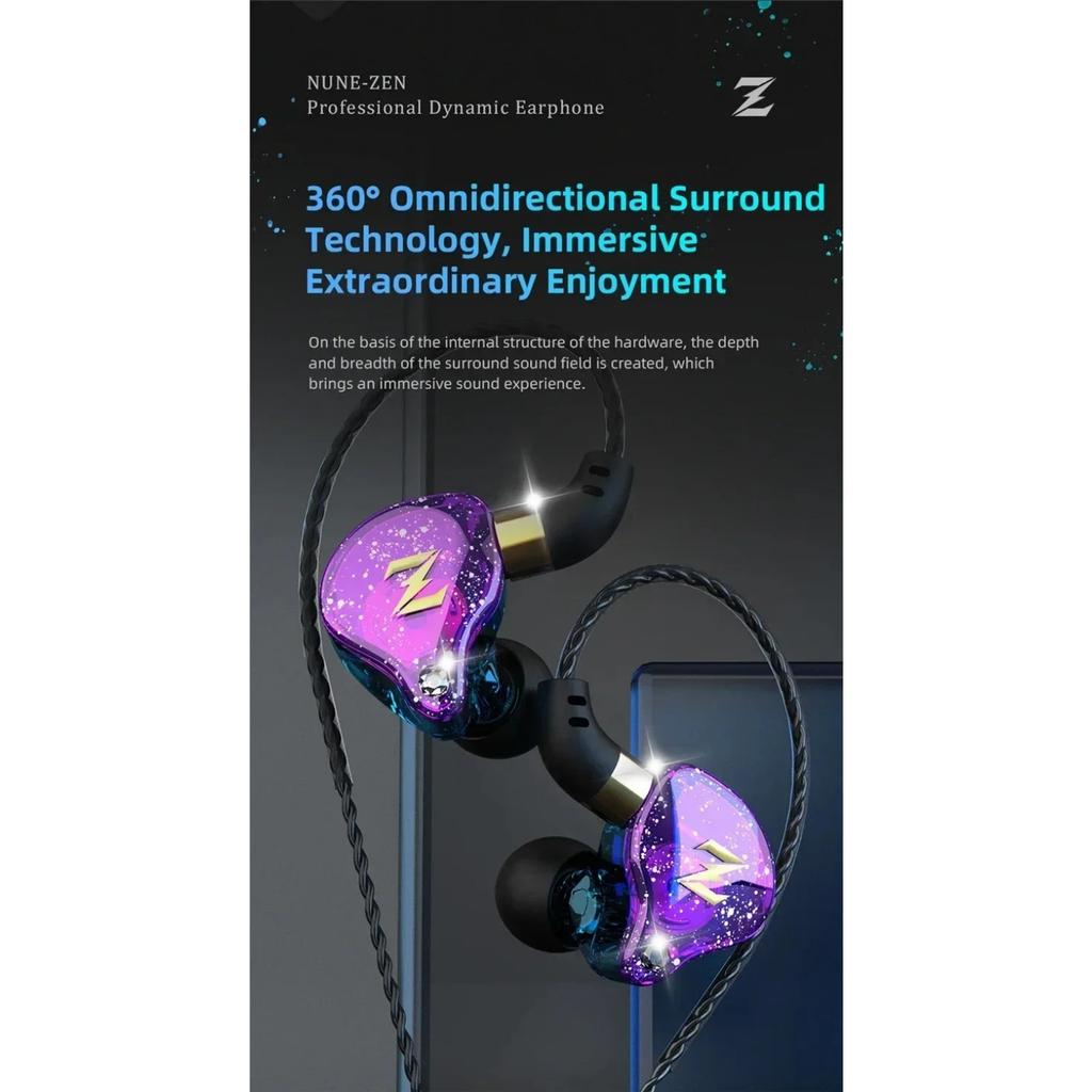 QKZ Dynamic Wired Earphones HIFI Heavy Bass Earbuds In Ear Monitor Sport Noise Cancelling Headset Gaming Headphones with Mic