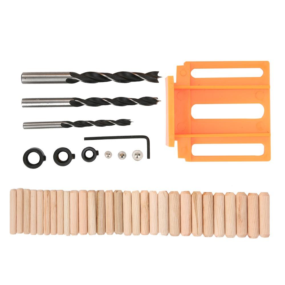 41Pcs/Set Self Centering Drill Guide  Woodworking and Carpentry Drilling and Marking