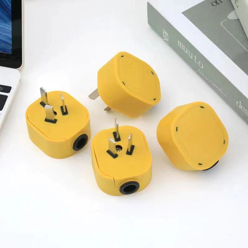 Solid Copper High-Power Plug Three-Pole Fixed Rotating Household Plug 10A/16A Power Cord Connector Three-Prong Plug