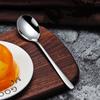 1 шт. ложка из нержавеющей стали с длинной ручкой, серебряная, для кофе, чая, десерта, смешивания, супа, ложка, питьевые принадлежности, столовые приборы, кухонная утварь