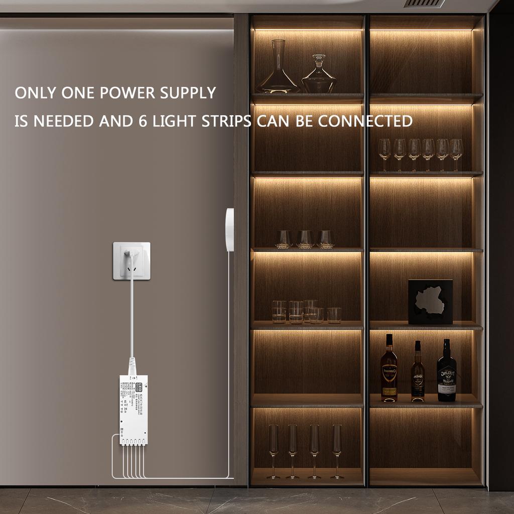 Светодиодная акустическая панель, декоративная светодиодная лента COB, сенсорная, с регулируемой яркостью, настенный фон, лампа для показа, полка под шкафом, ночник для спальни