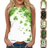 Женские повседневные туники, топы для ношения с леггинсами, летние рубашки без рукавов с принтами, майки, блузки
