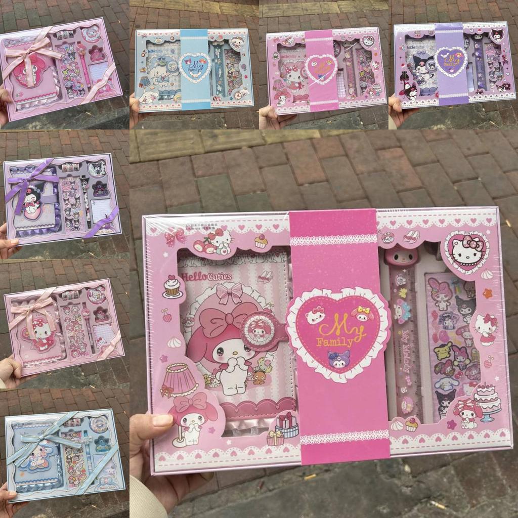 Hello Kitty Kuromi Melody Cinnamoroll Cartoon Password Lock Diary With Faux Leather Cover For Kids And Teens