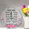 2D Flat Acrylic Floral Design Decoration, Indoor and Outdoor Decoration - No Need for Batteries/electricity, Free Day Decoration, Sh