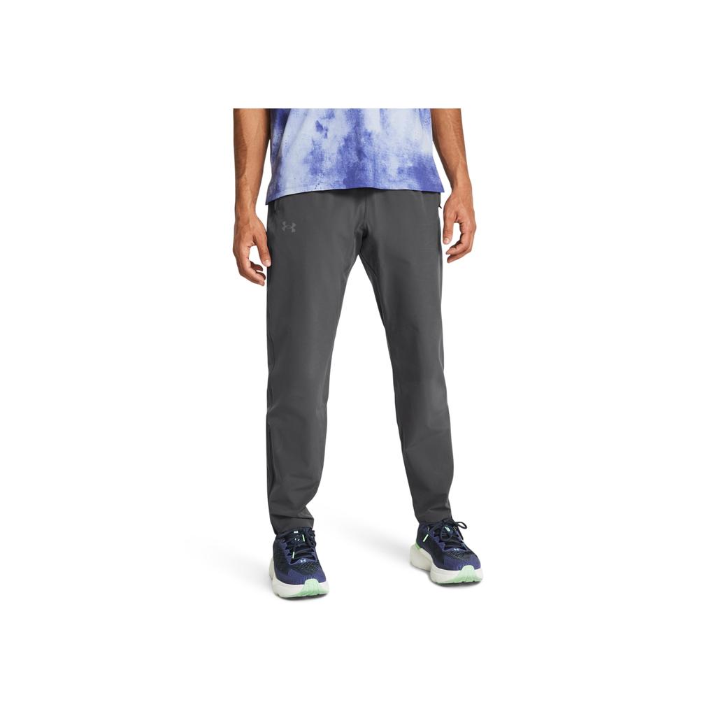 Under Armour Out The Storm Solid Casual Sports Pants Men Pants Gray 1376799-025