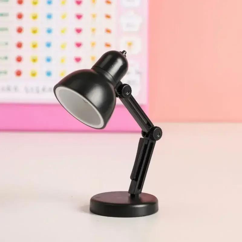 1PC Mini Portable Folding LED Table Lamp Model Furniture Desk Light Small Reading Book Lamp Bedroom Warm Eye-Caring Lantern