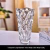 Скандинавская хрустальная стеклянная ваза, большой диаметр для свежих цветов и зеленых растений, элегантный декор для дома и отеля.