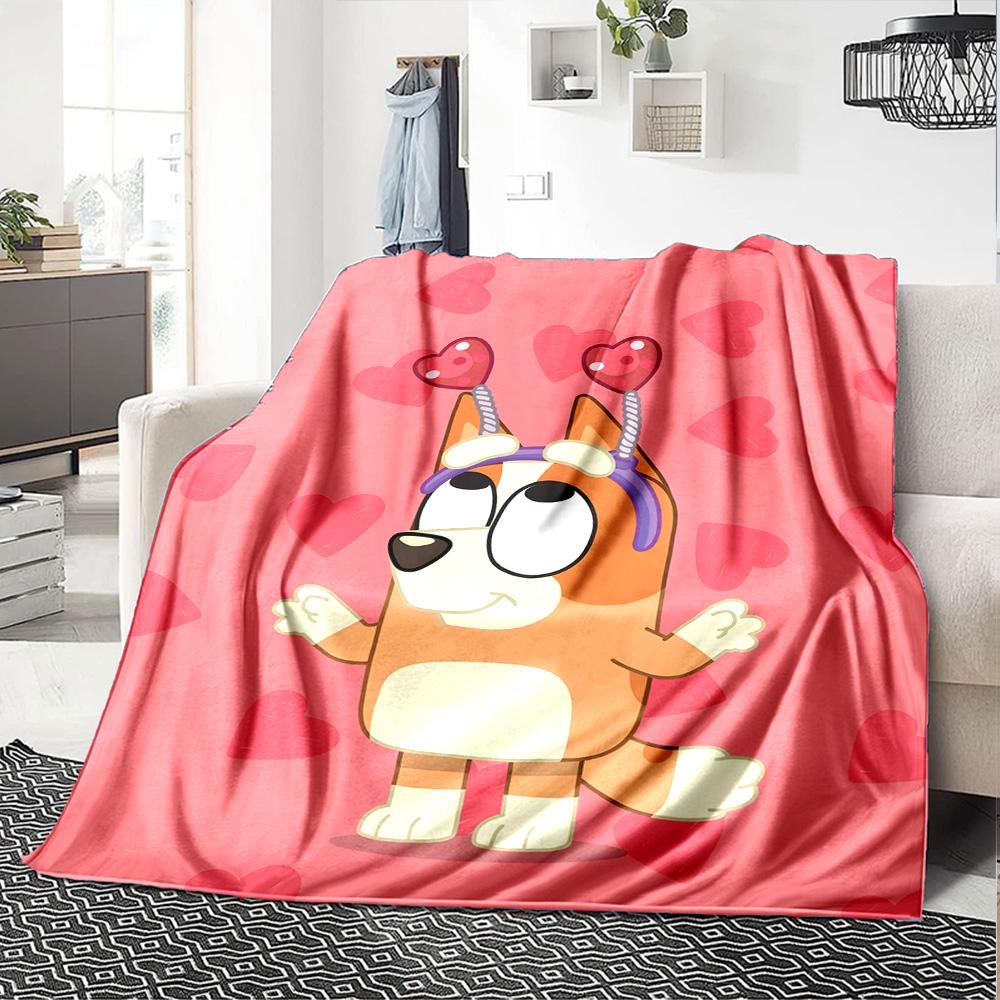 1pc B-Blucy Blanket, Gift, for Men and Women, Soft Blanket, Good for Sofa Bed Couch Travel, Lightweight Flannel Blanket