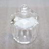 Mini Crystal Urn, Round, Clear, for Keeping Cremation