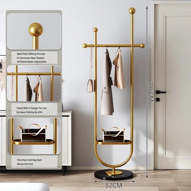 Современная минималистская вешалка для шляп, роскошные вешалки для одежды из мрамора для спальни, легкие роскошные высококлассные напольные вешалки для пальто