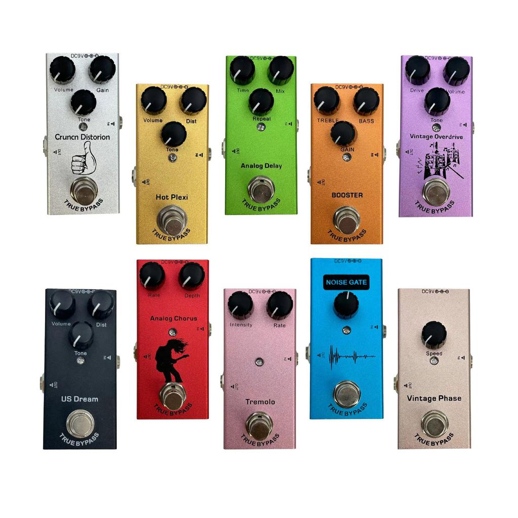 Mini Electric Guitar Effects Pedal: Portable Distortion, Overdrive, Delay, Chorus & Tremolo