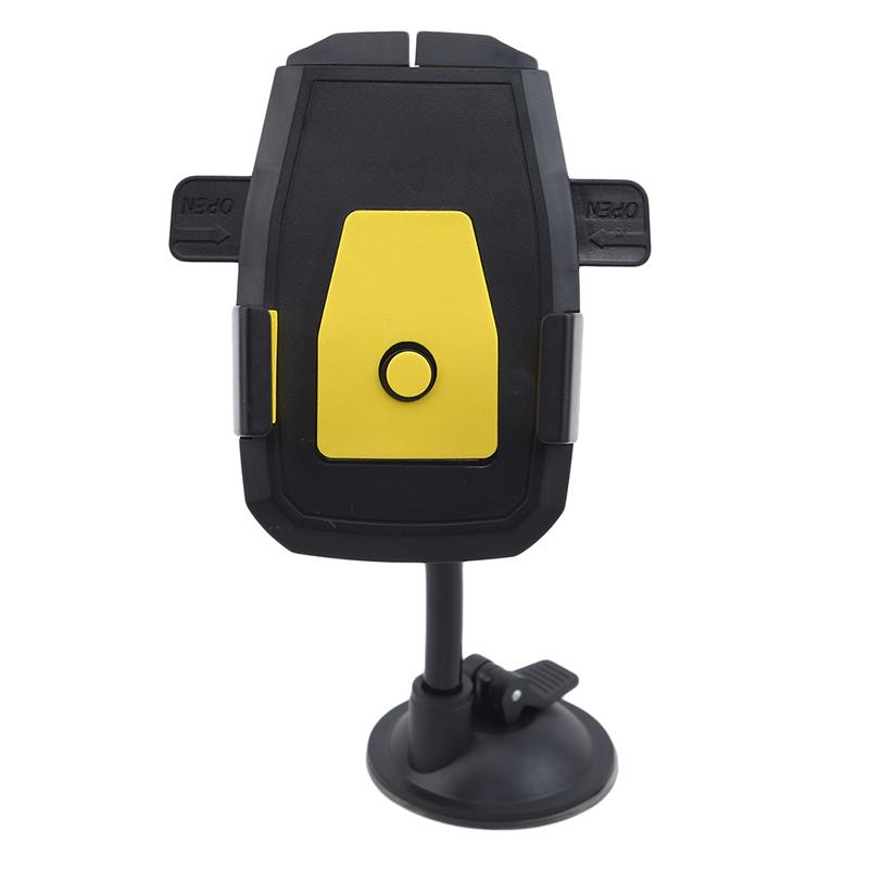 Universal Car Phone Holder Bracket Mount Cup Holder Cars Mount Mobile Suction Windshield Phone Locking Auto Accessories