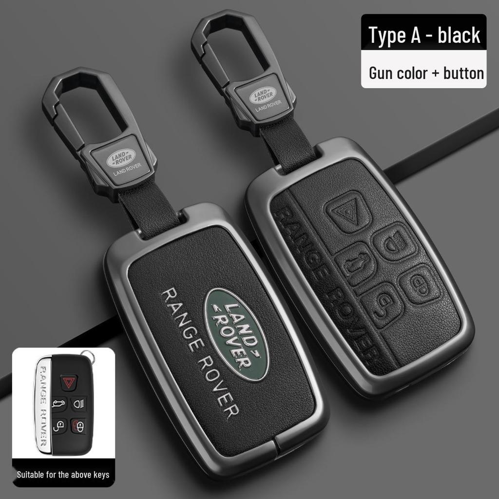 Чехол для ключа из ТПУ с металлической пряжкой для Land Rover Range Rover, Sport, Velar, Evoque, Discovery 4, Discovery Sport и 5.