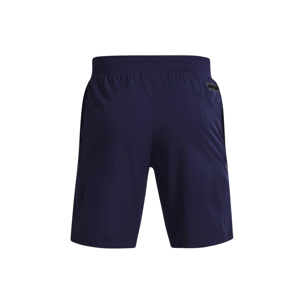 Under Armour UA Unstoppable Logo Print Drawstring Mid Rise Sports Shorts Men Shorts Navy-Blue 1370378-410
