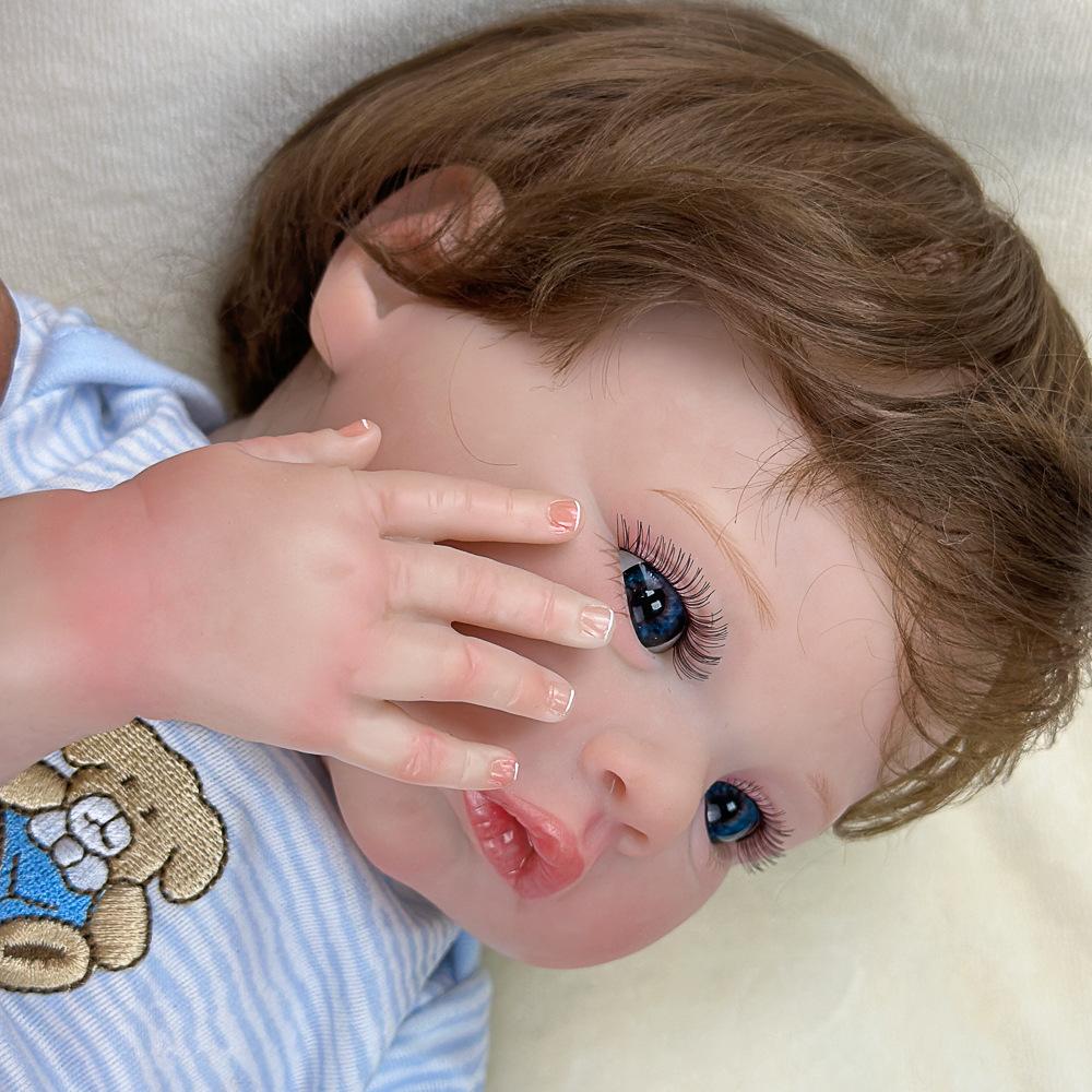 45 см моющаяся реалистичная мягкая расписанная вручную имитация куклы-ребенка для детей, игровая кукла