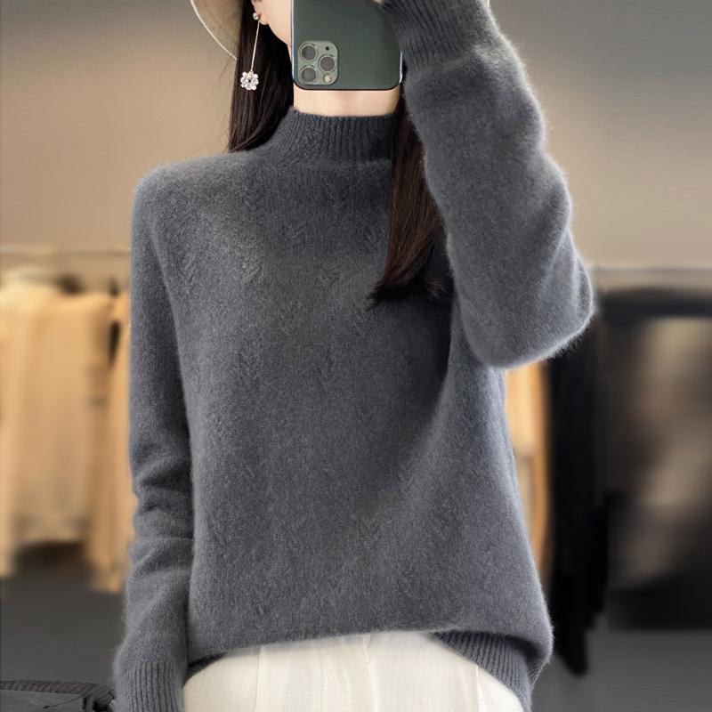 Женский кашемировый свитер Qinghe кашемир 30% кашемир 70% шерсть осенне-зимний пуловер теплый и модный
