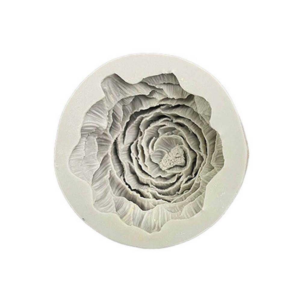 Формы для мыла в форме пиона, 3D-форма для мыла с цветком, силиконовая форма для свечей ручной работы, украшения для торта из шоколада из эпоксидной смолы