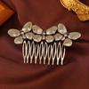 2 шт. Женский гребень для волос Металлическая бабочка Свадебные заколки для волос Зажимы Украшения Модная бижутерия Свадебные аксессуары для волос Головной убор Оптом