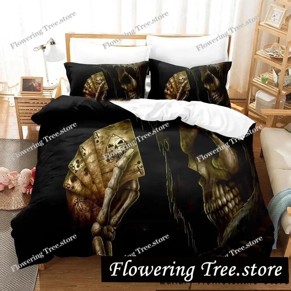 3D Print Dark Grim Reaper  Bedding Set Boys Girls Twin Queen King Size Duvet Cover Pillowcase Bed boys Adult Home Textileextile0
