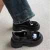 Туфли Мэри Джейн осень новые студенческий стиль женские на шнуровке маленькие кожаные туфли платформа подошва одна педаль женские