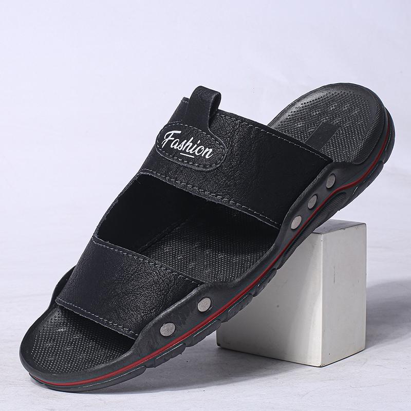 Fashion Men Summer Sandals Youth Slippers Men Design Outside Thick-Soled SandalsHigh Quality Slippers Non-Slip Men Shoes Big Size 48 49