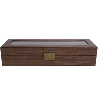 6 ячеек для часов, витрина, портативный деревянный ящик для хранения часов, держатель, подарочный футляр для ювелирных изделий