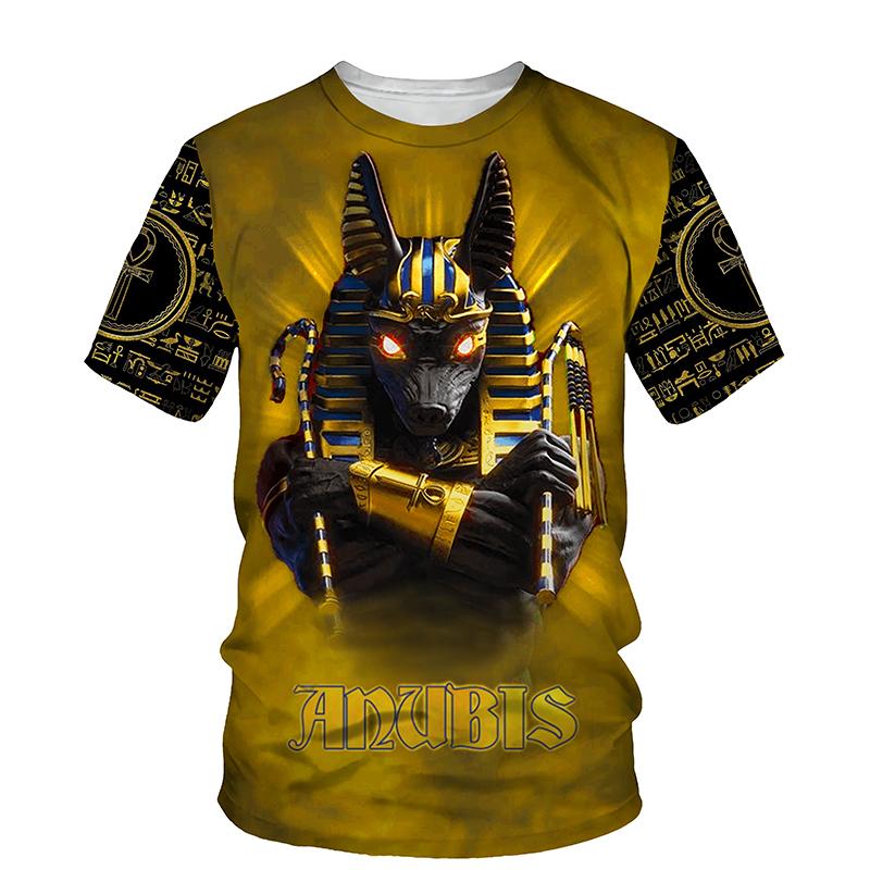 Egypt Style 3d Print T-shirt Men Women Summer Fashion Short Sleeve Round Neck Top Tee