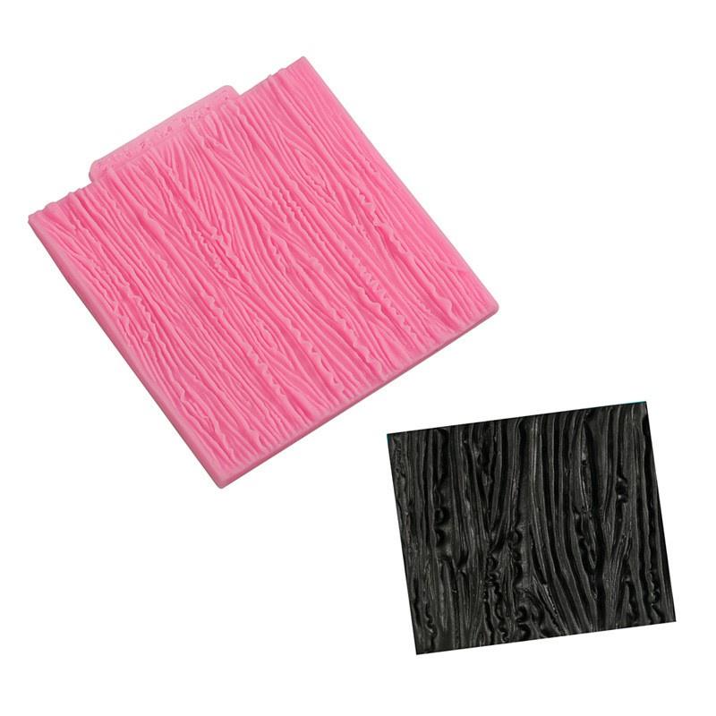 Текстура коры дерева, узор из дерева, коврик, силиконовая форма для помадки, декор для торта, форма для сахара