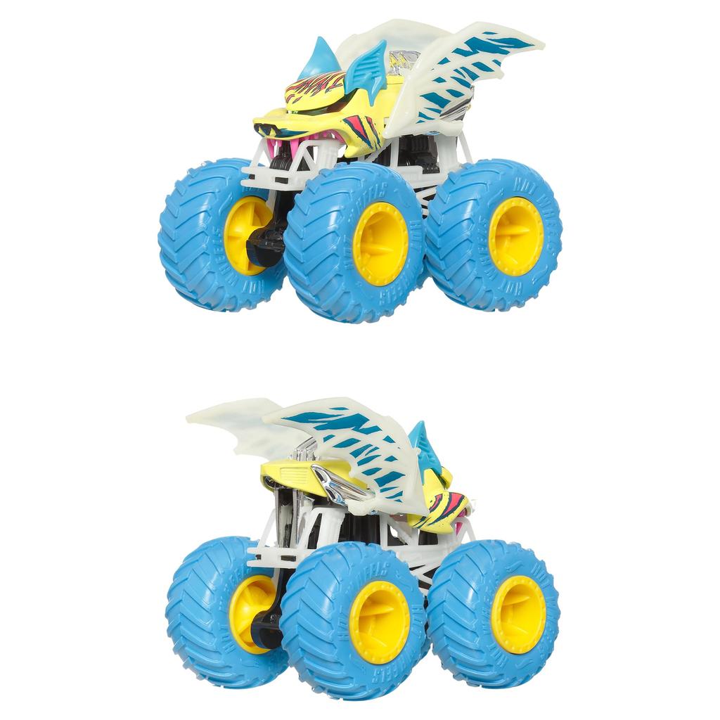 Hot Wheels Light-Up! Monster Truck Assortment Vehicle Toys, Mini Cars, 6-Car Box, Ages 3+, Multi-Purpose, 986B-JFX08