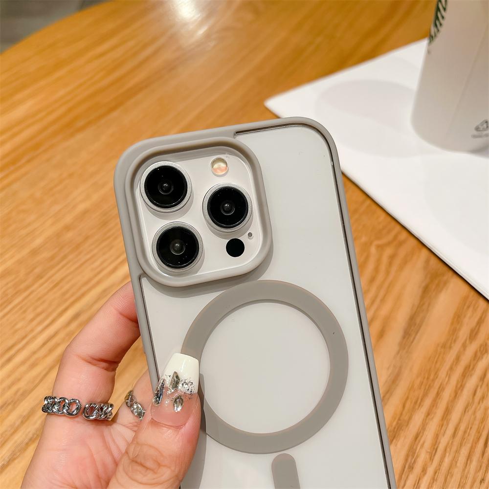 Роскошный ударопрочный чехол с поддержкой Magsafe для беспроводной зарядки для iPhone 17 16 15 14 13 12 11 Pro Max XR Air Прозрачный магнитный бампер