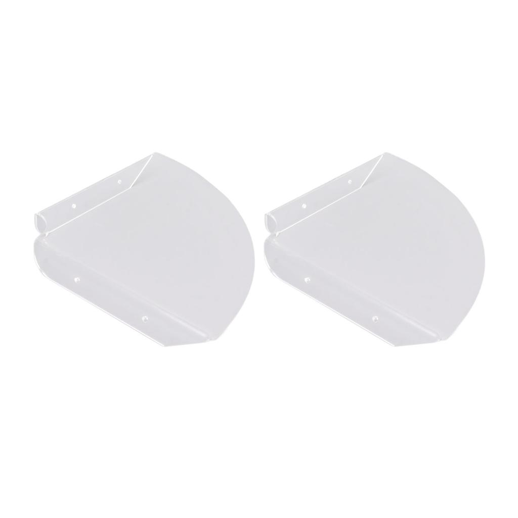 2pcs Wall Mount Floating Corner Shelves Quarter Round Hanging Corner Shelves for Bedrooms Living Rooms Shower Room
