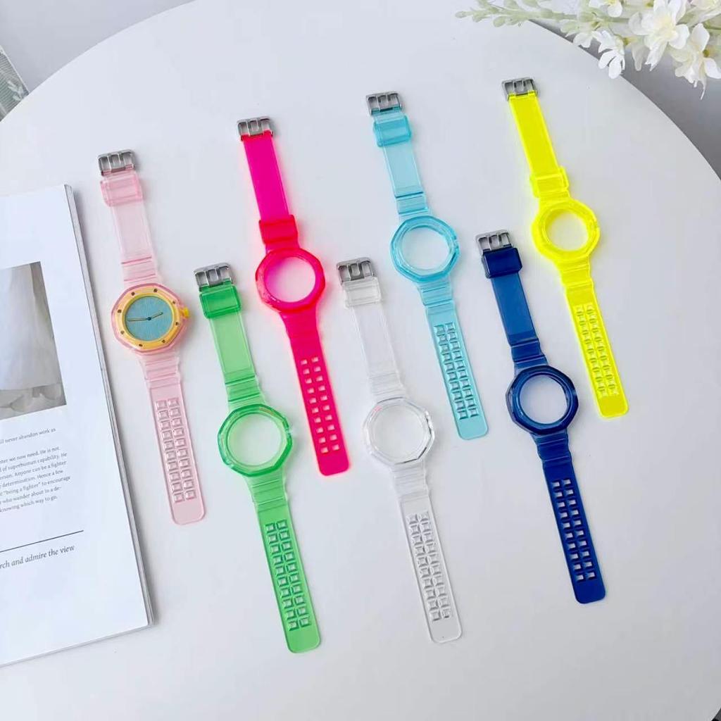 Мод-комплект: ТПУ-чехол + ремешок для Swatch AP Royal Pop Pocket Changer на наручные часы, Интегрированный защитный чехол, Аксессуары для модификации