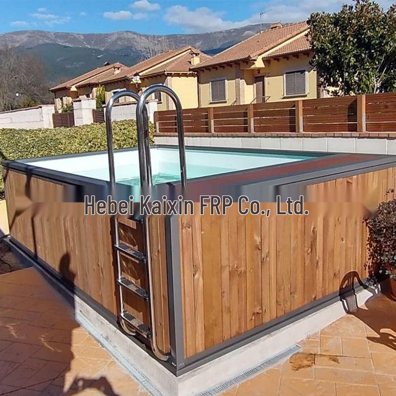 Compact Above Ground Fiberglass Garden Pool