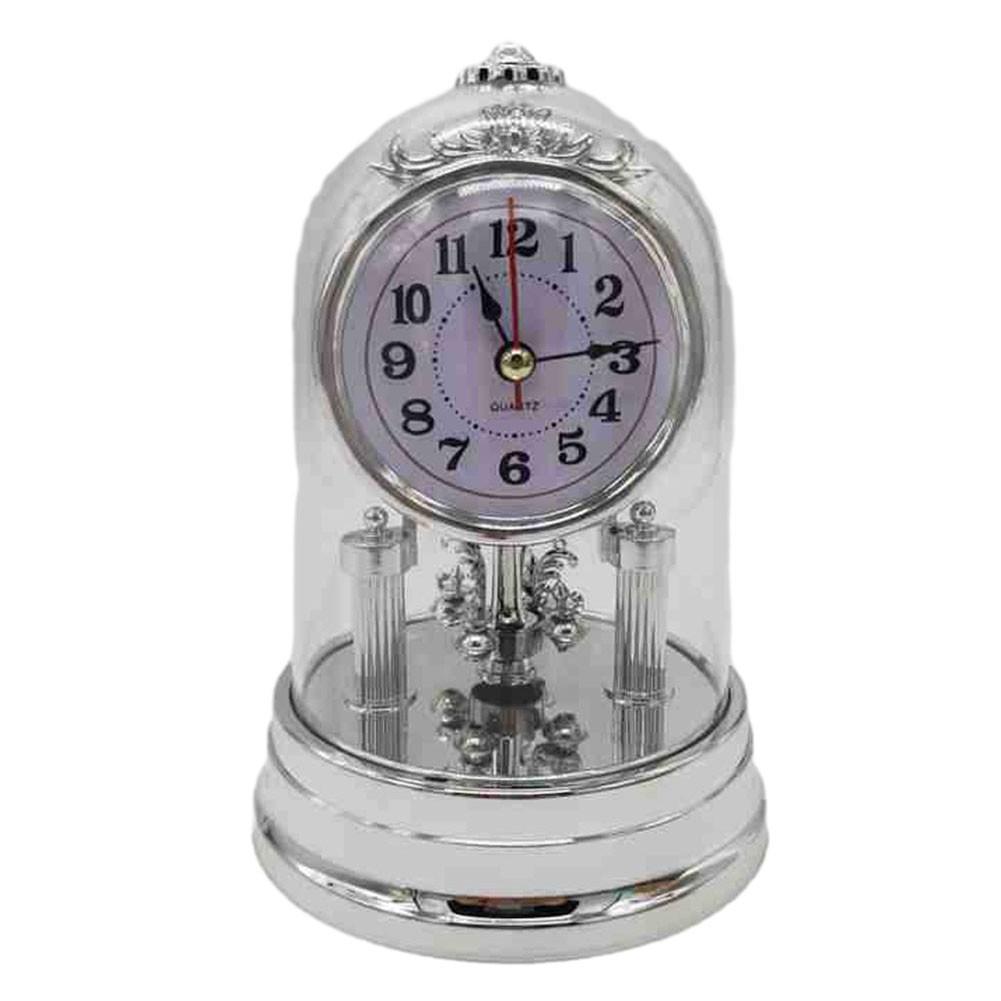 Classic Vintage Clock European Style Desk Antique Clock with Pendulum and Chime
