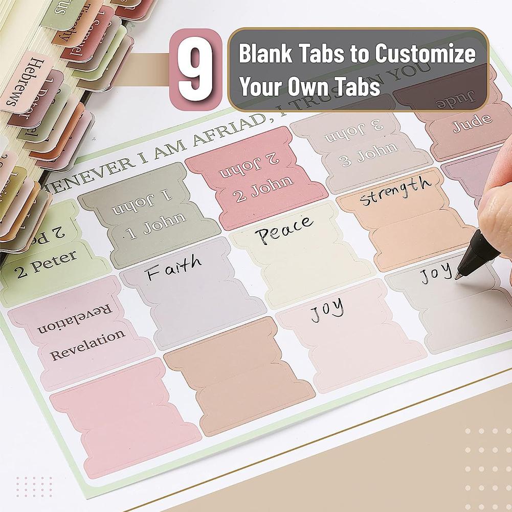 5/6 листов Библейский индекс Этикетка Наклейка Самоклеящиеся бумажные вкладки Библейский индекс Вкладки для изучения Читать Закладки Наклейки Инструмент для изучения