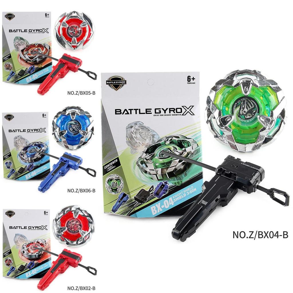 Premium Z Brand Shattering Gyro X Series 6 Designs Bx Gyro Boxed Warfare Gyro With Launcher Handle Heavy-duty Build Z/bx03-b Boxed 164g
