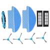 9 Pcs Vacuum Parts Replacement Main Brush Side Brush Filter Mop Vacuum Cleaner Accessories Kit for Conga 3090